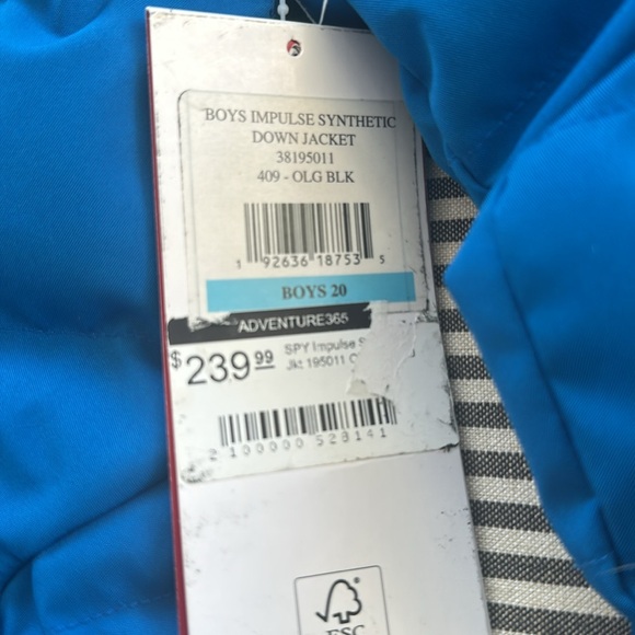 BN with tags boys impulse synthetic down coat spyder - Picture 7 of 10